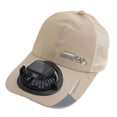 thumbnail image 3 of Gorra con ventilador solar, ventilador personal, sombrero para el sol, jardín, deportes, senderismo Caqui 300MA, 3 of 9