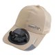 thumbnail image 3 of Sombrero de sol, sombrero de pesca, sombrero para exteriores, gorra versátil con ventilador solar para viajes, navegación y playa. Caqui 300MA, 3 of 9