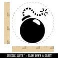 thumbnail image 2 of Cartoon Bomb with Fuse Self-Inking Rubber Stamp Ink Stamper - Red Ink - Small 3/4 Inch, 2 of 7