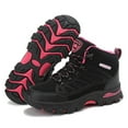 thumbnail image 3 of Womens Shoes,High Top Outdoor Sneakers For Hiking Rock Climbing And Athletic Training With Enhanced Durability And Superior Traction Grip,Shoes for Women,Black,5.5, 3 of 9