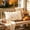 White317, variant on WDOBM 18x18 Inch White Fall Puffy Throw Pillow With Insert - Gold Maple Leaf Print Fuzzy Cushion - Autumn Winter Decor For Sofa Couch Bedroom Home