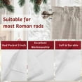 thumbnail image 7 of Valances for Windows Christmas Ball Rod Pocket Cafe Window Treatments Valance Curtains for Kitchen Bathroom Laundry Basement Windows 42"x12", 7 of 7