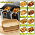 thumbnail image 6 of HoninJoy 100 PCS 8 inch Air Fryer Liners, Waterproof, Non-stick, Oil-proof, 6 of 8