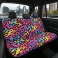 thumbnail image 7 of CHAQLIN Colorful Leopard Print Durable Car Seat Covers for Car Interior Automotive, Washable Bench Seat Back Covers Protects Against Dirt Rear Bench Seat Cover, 7 of 7