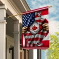 thumbnail image 3 of Flags Proud Canadian American Flag Ripped flag Canada strong Garden Flag, Double-Sided Decorative Outdoor Flag, Patriotic Polyester Yard Flag 12 x 18 in, 3 of 5