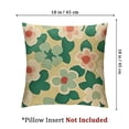 thumbnail image 4 of BANET Throw Green Floral Pillowcases for Room Sofa Chair Bed Home Decor Set of 2 12x12in, 4 of 7