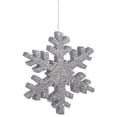 thumbnail image 1 of Vickerman 24" Silver Glitter Snowflake Christmas Ornament, 1 of 1