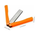 thumbnail image 2 of Sharpener Double Sided Portable Mini Whetstone Sewing Hunting Foldable Sharpening Stone Kitchen Handheld Whetstone Household Tools Home for Hiking Orange, 2 of 9