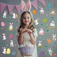 thumbnail image 5 of easter door decorations Easter Glass Sticker Sticker Decorative Sticker Window Wall Rabbit Wall Sticker, 5 of 7
