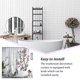 thumbnail image 5 of Inteprter Cortina de ducha de baño, cortinas de baño de estilo moderno, decoración de baño, accesorio de cortina para baño y ducha Juegos de accesorios de baño Tipo 12 Inteprter HA066535-12, 5 of 6