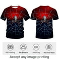 thumbnail image 4 of Rebaike Men's Spider Web Graphic T-Shirt All Over Print Halloween Tee, 4 of 7