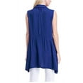 thumbnail image 2 of Fever Ladies' Sleeveless Blouse Size: XL, Color: Blue, 2 of 3