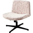 thumbnail image 3 of Lavish Cover Waterproof Elastic Criss Cross Chair Cover, Washable Armless Chair Protector for Home, Office(Pink, Palm Leaf, No Chair), 3 of 7