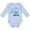AE-Light Blue, variant on My Great Uncle Loves Me with Cute Sharks Boys or Girls Long Sleeve Baby Bodysuit