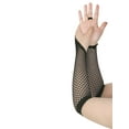 thumbnail image 5 of INSPIRE CHIC Women's Fishnet Glove Elastic Lace Elbow Length Fingerless Gloves with Finger Loop One Size Black, 5 of 7