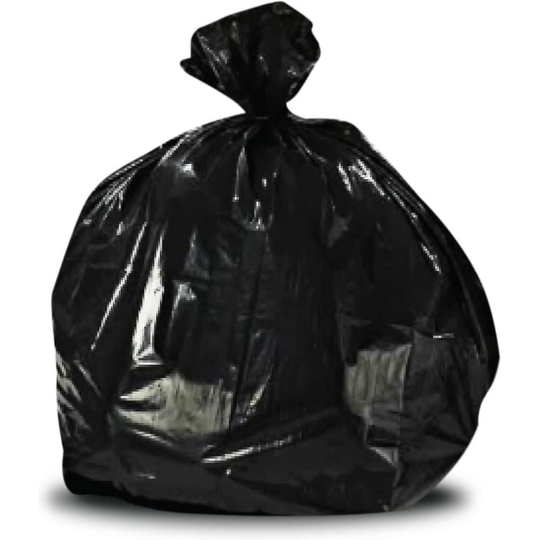 Hemind Black Trash Bags 13 Gallon Tall Kitchen Drawstring Garbage