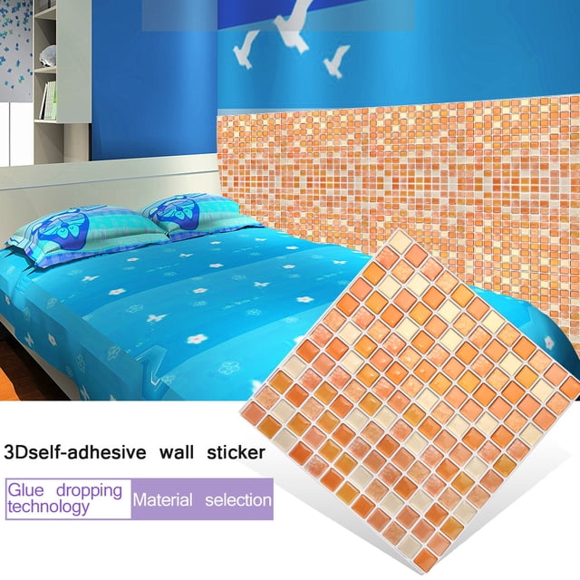 ZPSHYD Pegatinas Autoadhesivas para Azulejos de Pared, calcomanía 3D para Azulejos de Pared, Bricolaje, Cocina, baño, decoración del hogar, Papel Tapiz para decoración del hogar(yjc0015)