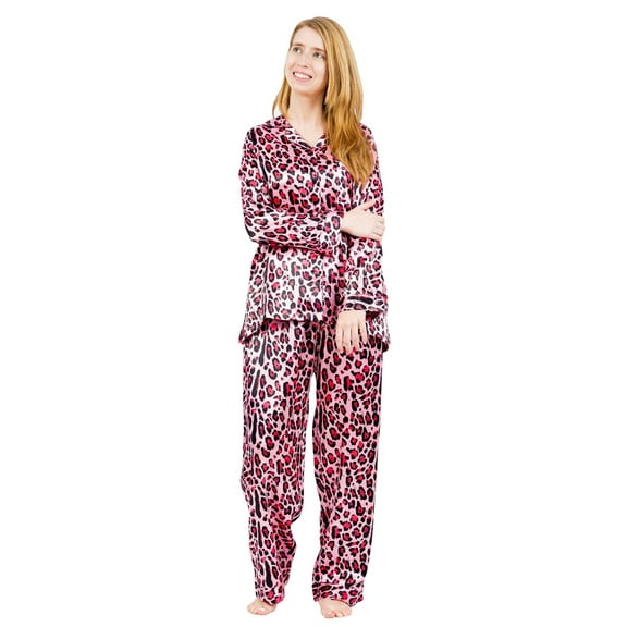 Up2date Fashion's Women's Classic Animal Print Pajama Sets in Various Colorful Patterns