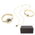 thumbnail image 1 of Conjunto de joyería Bling Bling con reloj y collar dorado, 1 of 14