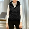 thumbnail image 5 of Ruimatai Women's Lightweight Puffer Vest Hooded Casual White Duck Down Jacket for Outdoor Winter Warmth, 5 of 7