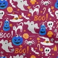thumbnail image 1 of oneOone Cotton Poplin Twill Maroon Fabric Halloween Craft Projects Decor Fabric Printed By The Yard 56 Inch Wide, 1 of 1