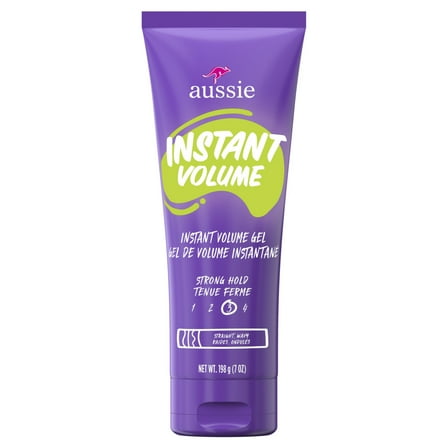Aussie Instant Volume Style Defining Hair Gel, for Straight Hair and Wavy Hair, Unisex, 7 oz
