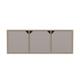 thumbnail image 4 of Librero Sahara Virtual Muebles Módulo Bajo con 3 Cajones Café Claro y Cocoa, 4 of 6