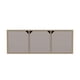 thumbnail image 4 of Librero Sahara Virtual Muebles Módulo Bajo con 3 Cajones Café Claro y Cocoa, 4 of 6