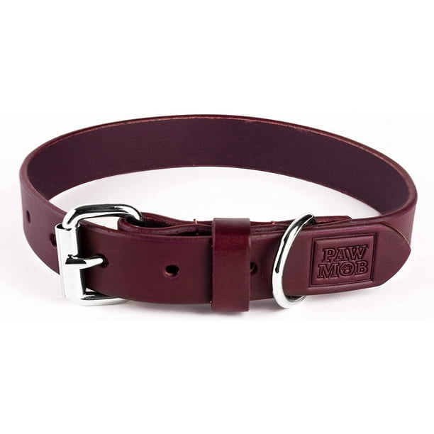 Leather collars for large hot sale dogs