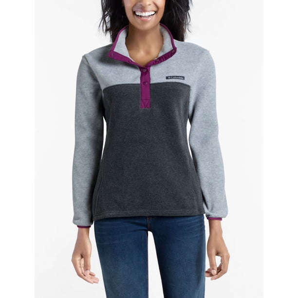 columbia snap fleece