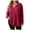 Wine, variant on zaveiop Women Plus Size Casual Knit Sweater Lapel V Neck Solid Color Tops Lightweight Long Sleeve Blouses (Wine, 3XL)