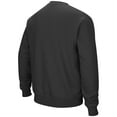 thumbnail image 2 of Men's Colosseum Charcoal West Virginia Mountaineers Arch & Logo Crew Neck Sweatshirt, 2 of 4