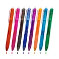 thumbnail image 5 of Juego de bolígrafos de gel borrables mágicos de 0,7 mm, 8 colores, varillas de recarga borrables, tinta de gel, bolígrafos retráctiles, varillas de mango lavables, 5 of 5
