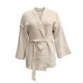 thumbnail image 6 of WRKEKC Cardigan Sweaters for Women Solid Color Mid Length Belted V-Neck Long Sleeve Knit Cardigan with Pockets, 6 of 6