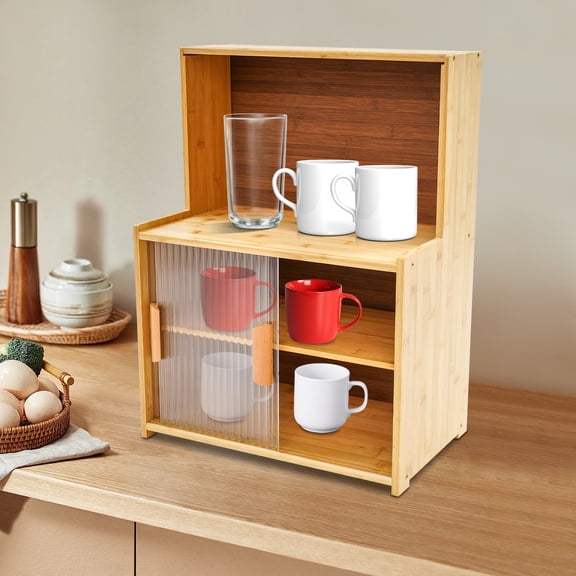 Kitchen Storage Cabinet, 45cm Storage Cabinet, Kitchen Cabinet with Sliding Doors