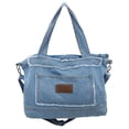 thumbnail image 1 of Bolso de mano de mezclilla Bolso de mezclilla de moda Bolso de cartera versátil retro multifuncional, 1 of 9