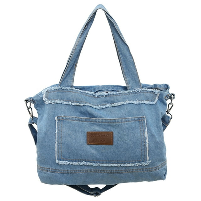 Bolso de mano de mezclilla Bolso de mezclilla de moda Bolso de cartera versátil retro multifuncional