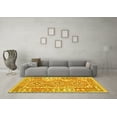 thumbnail image 3 of Ahgly Company Machine Washable Indoor Rectangle Oriental Yellow Traditional Area Rugs, 8' x 10', 3 of 4