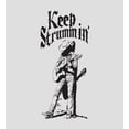 thumbnail image 5 of Keep Strummin' Cowboy Americana Women's Vivid White Crew Neck Short Sleeve Crop Top-XL, 5 of 6