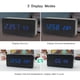 thumbnail image 4 of Reloj despertador digital LED electrónico de madera Visualización de hora/temperatura/fecha Reloj de escritorio 3 niveles de brillo Control de voz Carga USB o suministro de batería - Negro brillar Electrónica, 4 of 5