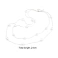 thumbnail image 5 of UDIYO Necklace Double Layer All-match Alloy Faux Pearl Decor Sweater Necklace for Party, 5 of 7