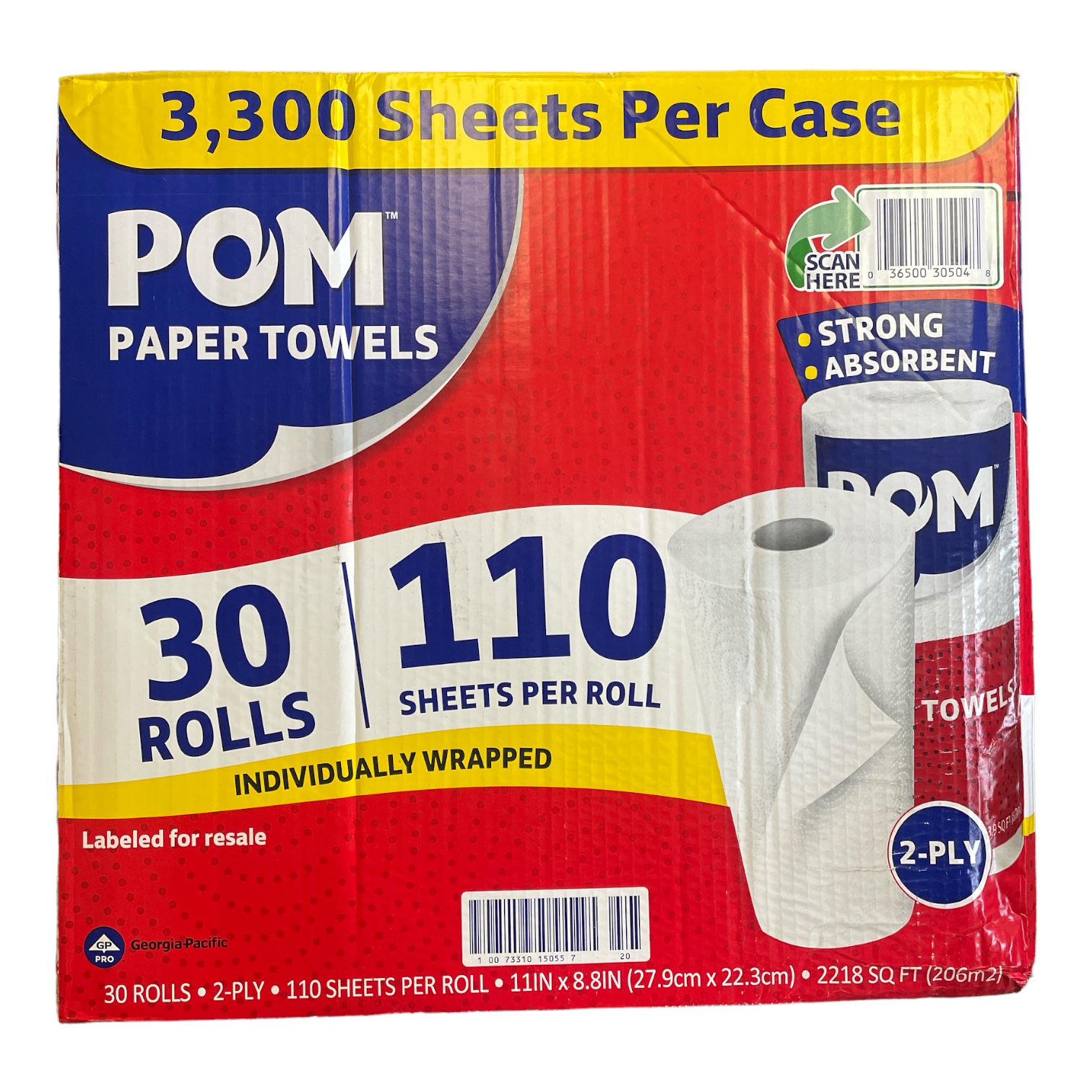 POM Paper Towels, 30 Count