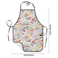 thumbnail image 2 of Easygdp Passport Stamp Apron Waterdrop Resistant with 2 Pockets,Oil Resistant Cooking Kitchen Chef Apron for Women Men, 2 of 7