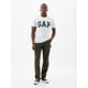 thumbnail image 3 of Camiseta Shirt GAP para hombre con logotipo suave para uso diario, blanca, XL, 3 of 3