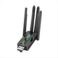 thumbnail image 1 of Adaptador USB AX900 WiFi6 2,4 G+5 GHz, Bluetooth 5.4, Dongle WiFi, 4 Antenas, Receptor de Tarjeta Inalámbrica -MIMO para PC/Portátil., 1 of 5