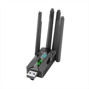 AX900 WiFi6 USB Adapter 2.4G+5Ghz WiFi Bluetooth 5.4 WiFi Dongle 4 Antenna -MIMO Wireless Card Receiver for PC/Laptop,1 x USB Adapter,Black