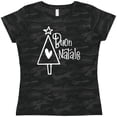 thumbnail image 3 of Inktastic Buon Natale Christmas Tree with Heart and Star Women's T-Shirt, 3 of 5