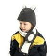 thumbnail image 3 of Yoyauz Kids Winter Hat Scarf Mittens Set - 3pcs Warm Knit Beanie Cap and Circle Scarf and Gloves with Fleece Lining for Children Girls -, 3 of 4