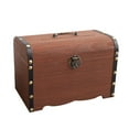 thumbnail image 3 of Wood Jar Saving Jar Wood Saving Pot Retro Trinket Box, 3 of 7