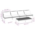 thumbnail image 4 of vidaXL 5 Piece Garden Lounge Set with Cushions Poly Rattan Dark Grey, 4 of 4